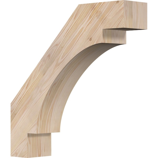 Ekena Millwork 5 1/2"W x 24"D x 24"H Merced Smooth Knee Brace, Douglas Fir BRC06X24X24MRC00SDF - main